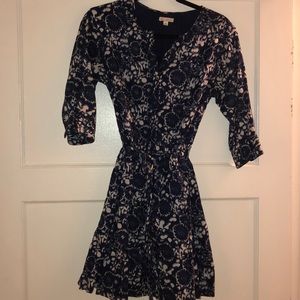 Blue & White floral Gap dress